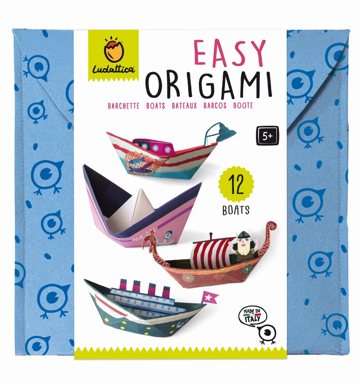 LUDATTICA: EASY ORIGAMI – zestaw kreatywny STATKI 5+ - obrazek 1
