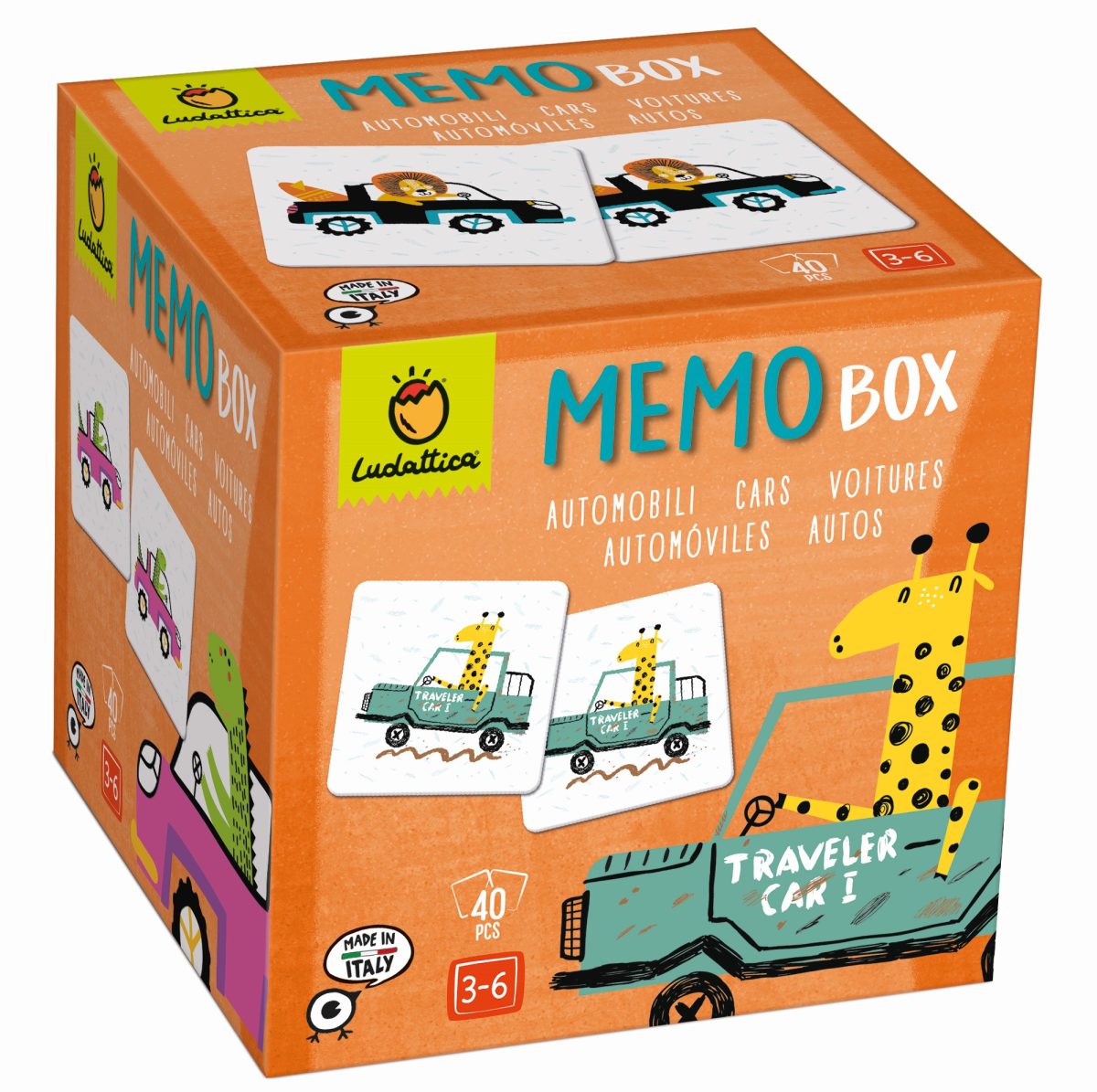 LUDATTICA: MEMO BOX – gra pamięciowa SAMOCHODY - obrazek 1
