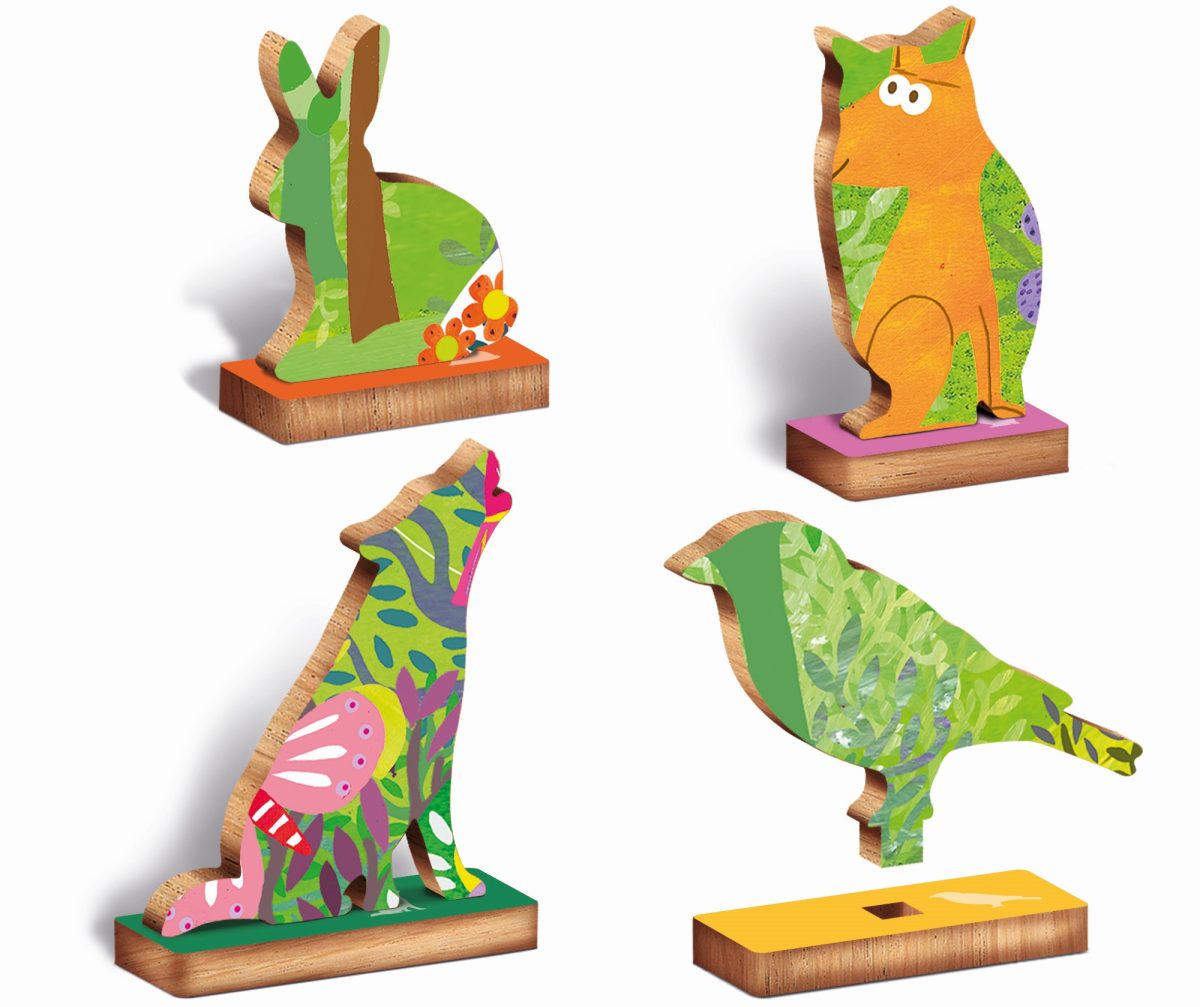 8057158621252-3 LUDATTICA: DREWNIANE puzzle KONTUROWE – LAS 48 EL. - obrazek 2