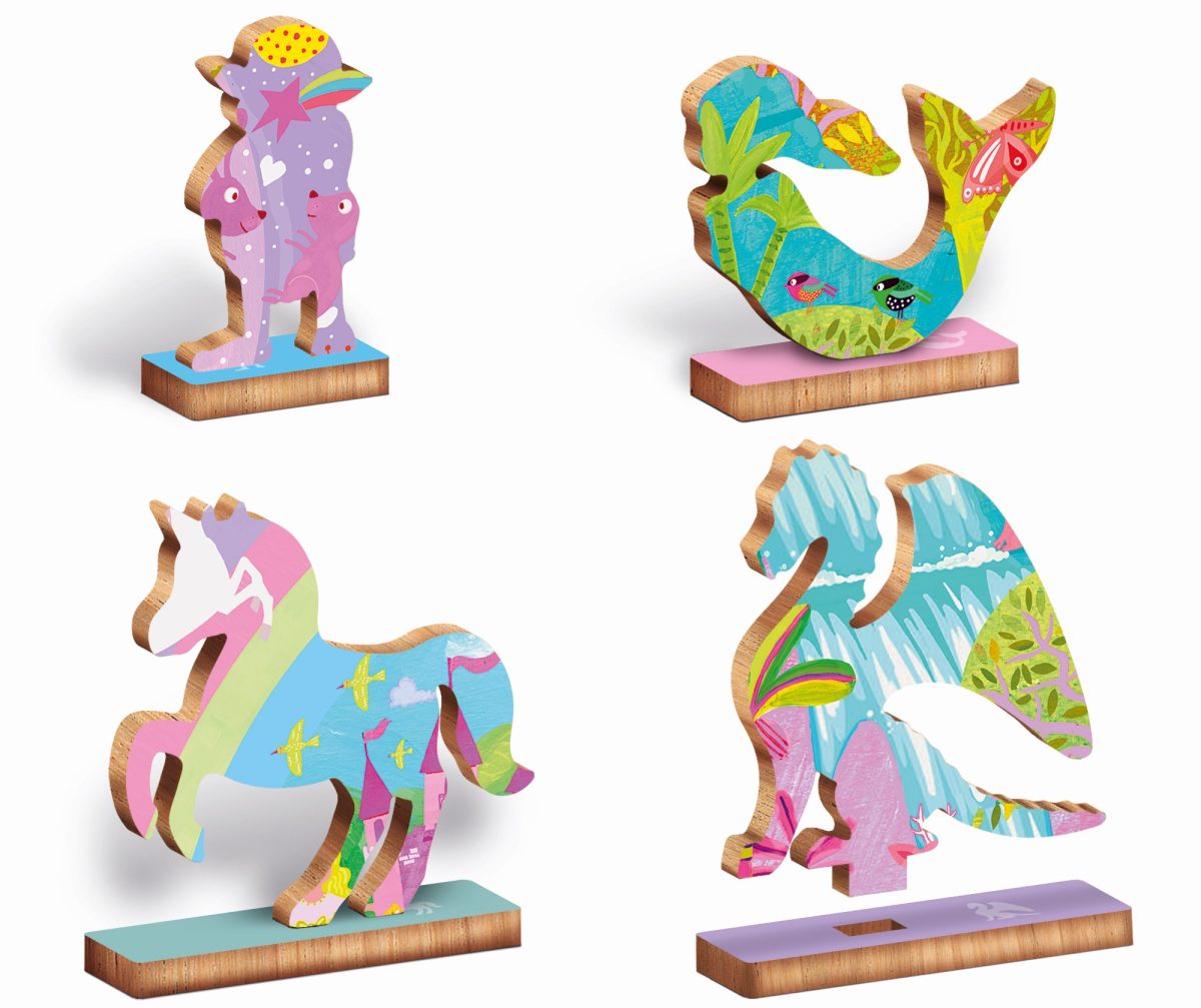 LUDATTICA: DREWNIANE puzzle KONTUROWE – BAŚNIOWE POSTACI 48 EL. - obrazek 2