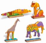 LUDATTICA: DREWNIANE puzzle KONTUROWE – SAWANNA 48 EL. - obrazek 2