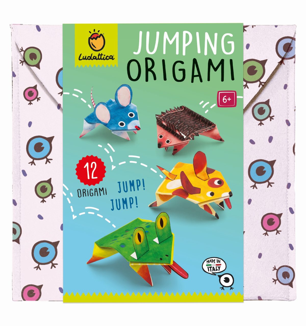 LUDATTICA: JUMPING ORIGAMI zestaw kreatywny SKACZĄCE ZWIERZAKI - obrazek 1