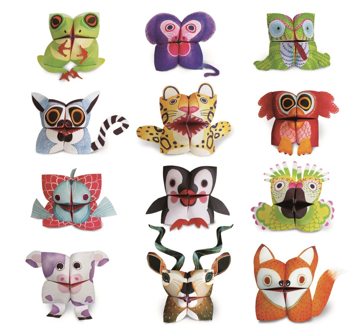 LUDATTICA: EASY ORIGAMI – zestaw kreatywny DZIECI ZWIERZĄT 5+ - obrazek 2