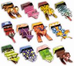 LUDATTICA: JUMPING ORIGAMI Surprise – zestaw kreatywny – SKACZĄCE ZWIERZAKI - obrazek 2