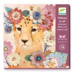 Djeco: Zestaw artystyczny wyklejanki 3D - WIANKI 5+