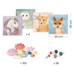 Djeco: Zestaw artystyczny wyklejanki 3D - WIANKI 5+ - obrazek 4