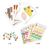 Djeco: Zestaw artystyczny KOLAŻE ZWIERZĘTA 3+ - obrazek 3