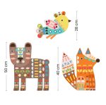 Djeco: Zestaw artystyczny KOLAŻE ZWIERZĘTA 3+ - obrazek 2