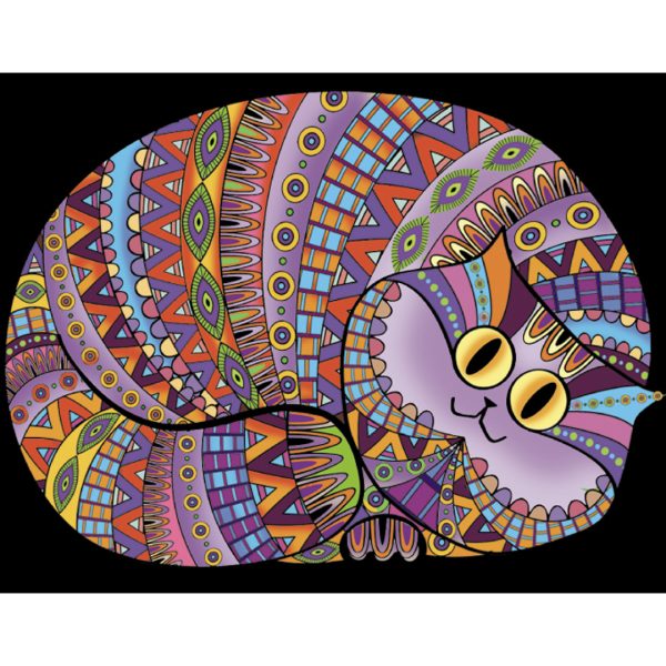 COLORVELVET: kolorowanka welwetowa Kocur / 29x21cm