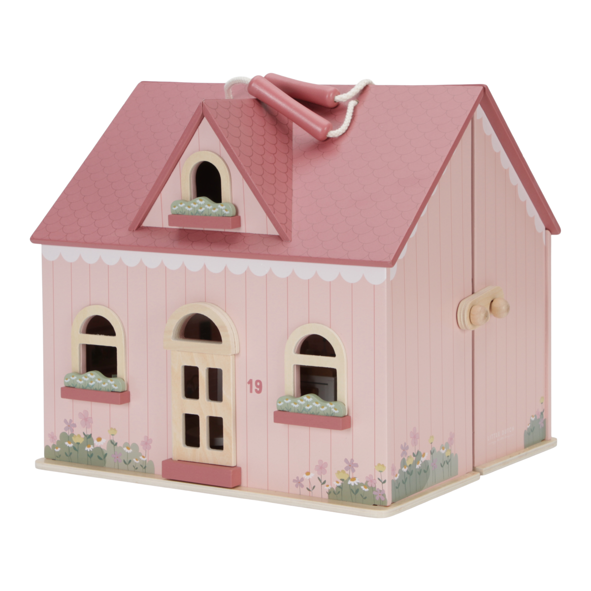 LD7116 Wooden Dollhouse koffer Little Dutch: drewniany domek dla lalek - obrazek 3
