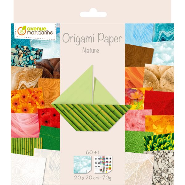 Avenue Mandarine: papier origami Natura