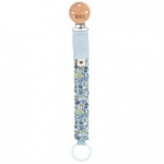 BIBS: zawieszka do smoczka LIBERTY CHAMOMILE LAWN BABY BLUE