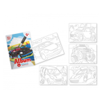 SABBIARELLI Album do kolorowania magicznym piaskiem Auta 5+ - obrazek 4