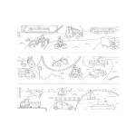 COLORESCA: Kolorowanka w rolce Pojazdy 30m 3+ - obrazek 2