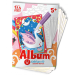 SABBIARELLI Album do kolorowania magicznym piaskiem Magiczny Świat 5l+