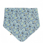 BIBS: bandanka śliniak z kieszonką na smoczek LIBERTY CHAMOMILE LAWN BABY BLUE