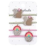 Rockahula Kids: 4 gumki do włosów Squirrel and Rainbow Acorn