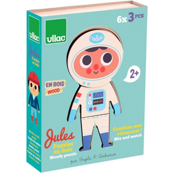 VILAC: drewniane puzzle ubieranka Jules