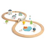 BIGJIGS: zestaw KOLEJKA z leśnymi zwierzętami