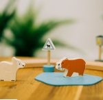 BIGJIGS: zestaw KOLEJKA z leśnymi zwierzętami - obrazek 3