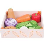 BIGJIGS: drewniane warzywa w skrzynce