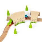 BIGJIGS: Drewniany tunel kolejowy 3 częściowy - obrazek 2