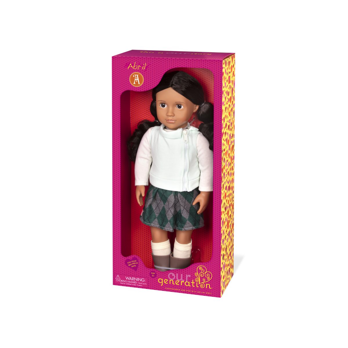 BD31075_PKG Our Generation: Lalka ABRIL 46cm - obrazek 3