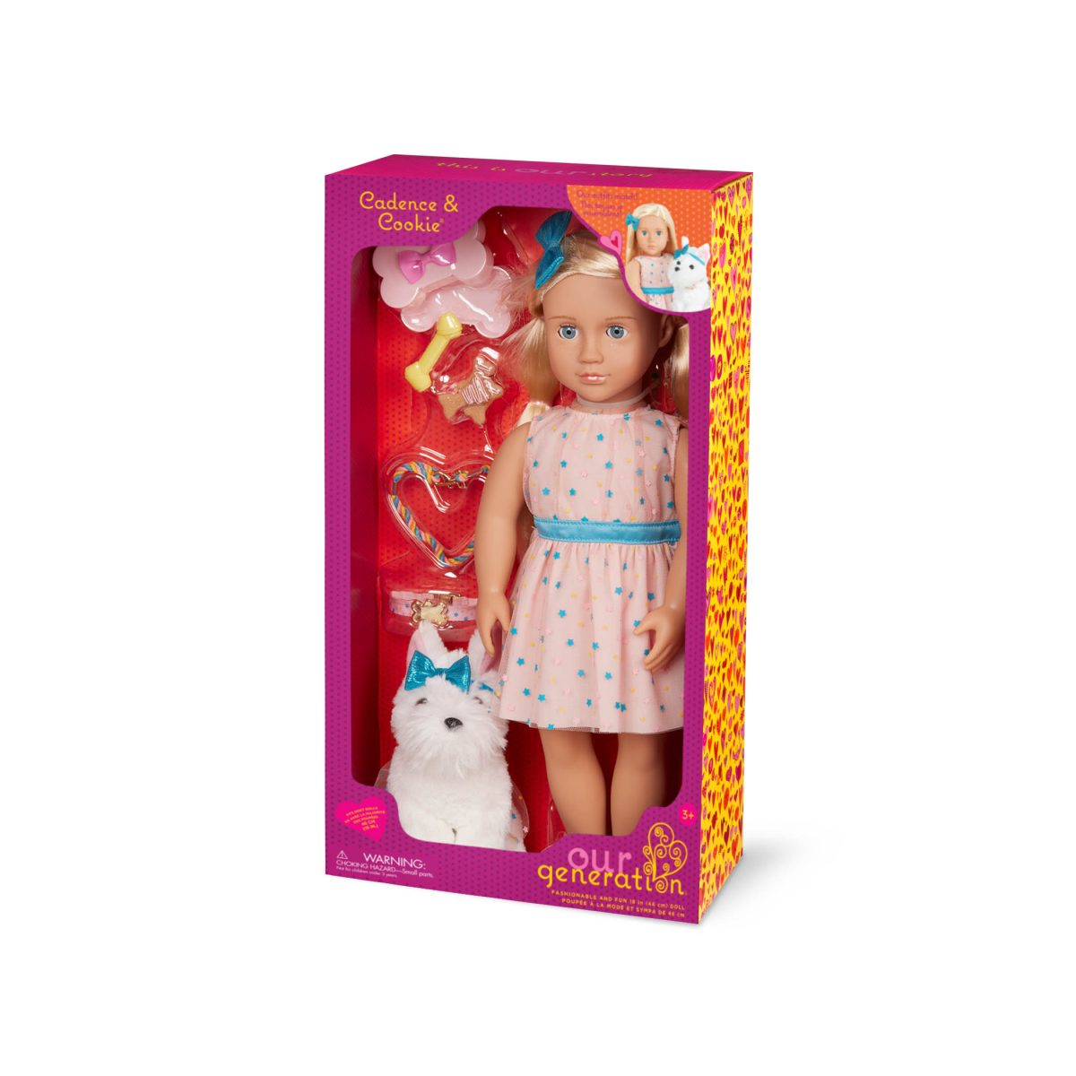 BD31389Z_PKG Our Generation: Lalka CADENCE 46cm – z PIESKIEM Cookie - obrazek 7