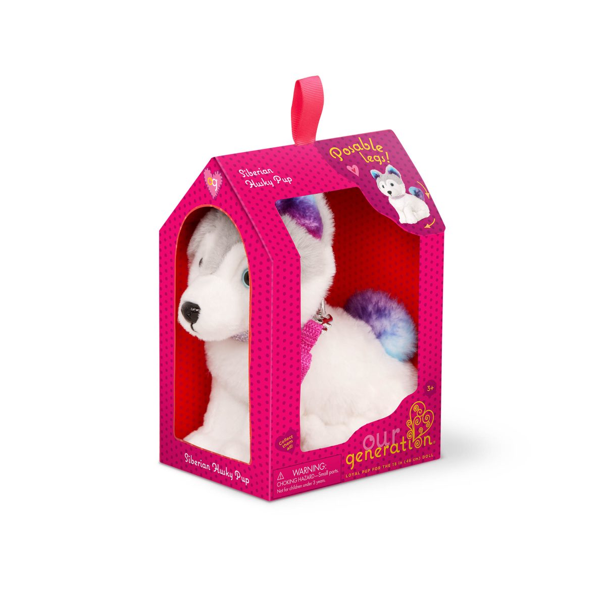 BD35372_PKG Our Generation: Piesek z REGULOWANYMI KOŃCZYNAMI – Siberian Husky Pup - obrazek 4