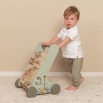 Little Dutch: drewniany chodzik pchacz edukacyjny Little Farm - obrazek 3