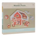 Little Dutch: drewniane puzzle Little Farm - obrazek 2