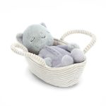 JellyCat: Rock-a-Bye KOTEK w Koszyczku
