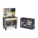 Janod: duża drewniana kuchnia z dźwiękiem, światłem LED i akcesoriami Mozaika - obrazek 4