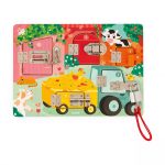 Janod: drewniana tablica manipulacyjna Farma