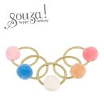 Souza! gumki do włosów mini-pompony Mieke 5 szt.