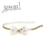 Souza! opaska z kokardką biało-złota Pien