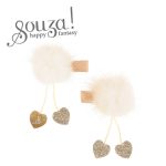 Souza! spinki do włosów pompon i wisiorki Amandine 2 szt.