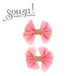 Souza! spinki do włosów różowo-złote kokardy Pepper 2 szt.