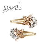 Souza! spinki do włosów srebrno-złote księżyc i gwiazda Moon-Star 2 szt.