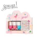 Souza! zestaw 3 lakierów do paznokci dla dzieci z naklejkami Elf
