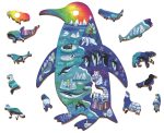LUDATTICA: DREWNIANE puzzle KONTUROWE – zwierzęta POLARNE - obrazek 2