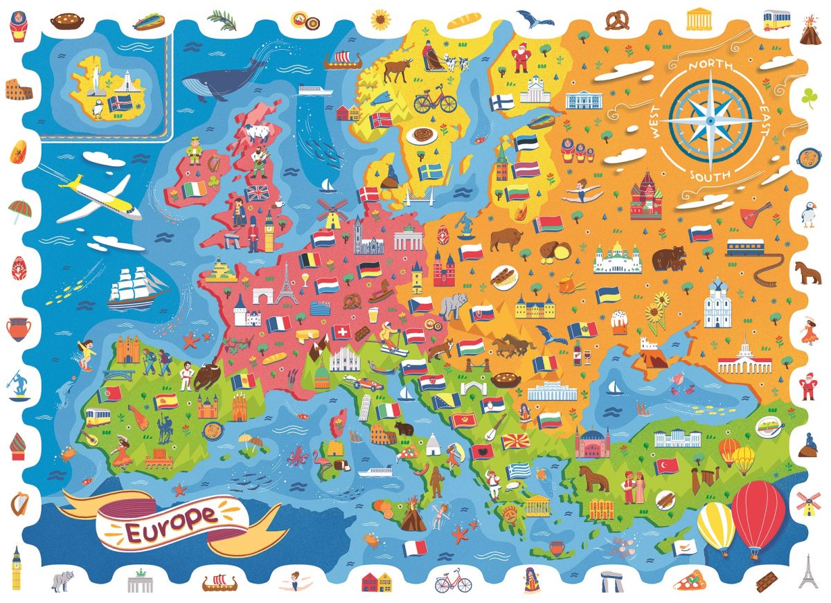 8057158622761-3 LUDATTICA: DETECTIVE PUZZLE – puzzle-GRA detektywistyczna – MAPA EUROPY - obrazek 3