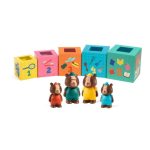 Djeco: Klocki DOMKI kartonowe TOPANIHOUSE rodzina MISIÓW 18m+ - obrazek 2