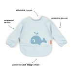 Done by Deer Śliniak z Rękawami Sea Wally Blue - obrazek 2