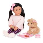 Our Generation: Lalka JIN 46cm – z PIESKIEM rasy Labradoodle - obrazek 7