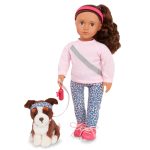 Our Generation: Lalka NATALIA 46cm – z PIESKIEM Border Collie Nillie
