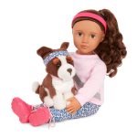 Our Generation: Lalka NATALIA 46cm – z PIESKIEM Border Collie Nillie - obrazek 4