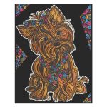 COLORVELVET: kolorowanka welwetowa Yorkshire Terrier / 29x21cm