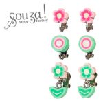 Souza! Klipsy do uszu dla dziewczynek Jolianne 3 pary