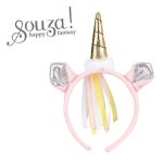 Souza! Opaska do włosów Jednorożec z uszkami, grzywą i rogiem